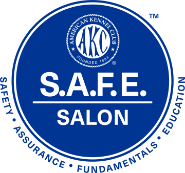 AKC S.A.F.E. Certified Salon badge